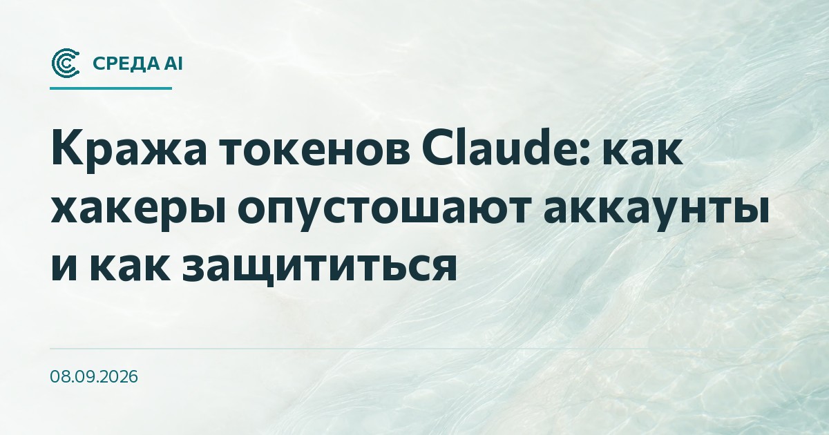 Кража токенов Claude: как хакеры опустошают аккаунты и как защититься