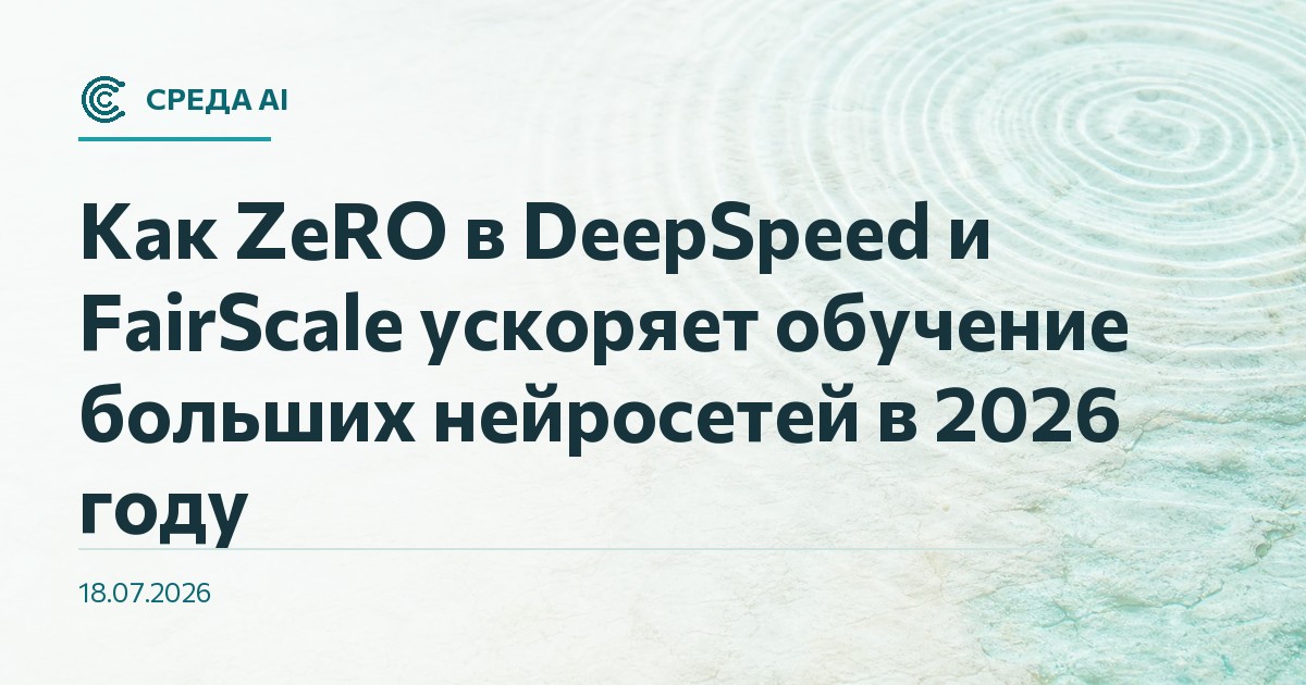 Как ZeRO в DeepSpeed и FairScale ускоряет обучение больших нейросетей в 2026 году