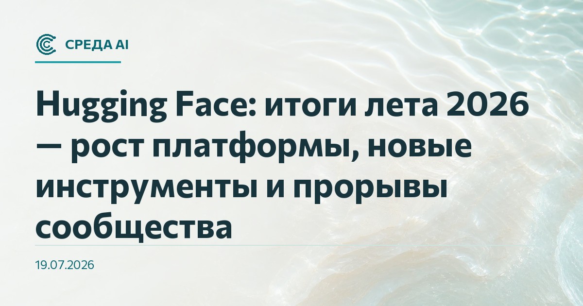 Hugging Face: итоги лета 2026 — рост платформы, новые инструменты и прорывы сообщества