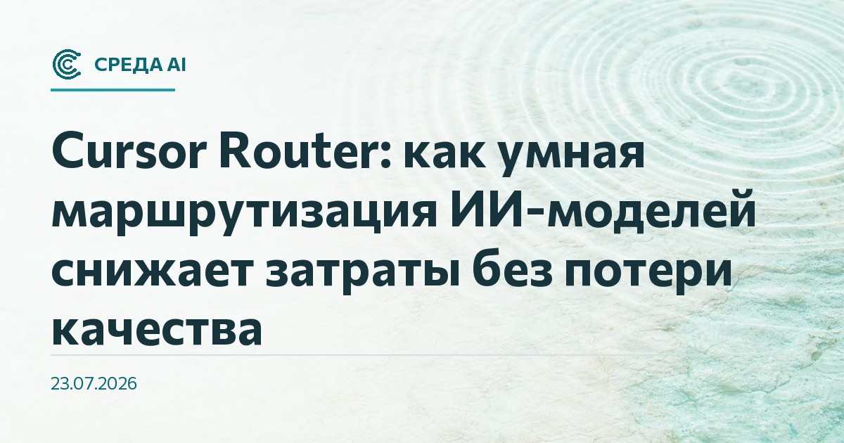 Cursor Router: как умная маршрутизация ИИ-моделей снижает затраты без потери качества