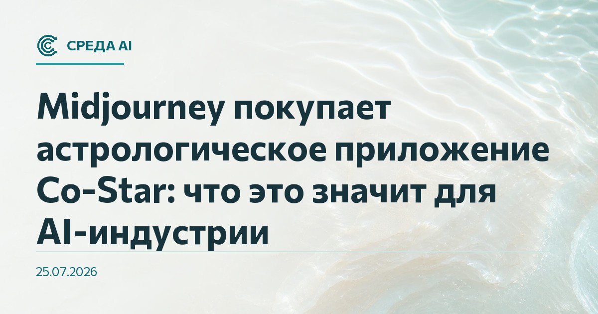 Midjourney покупает астрологическое приложение Co-Star: что это значит для AI-индустрии