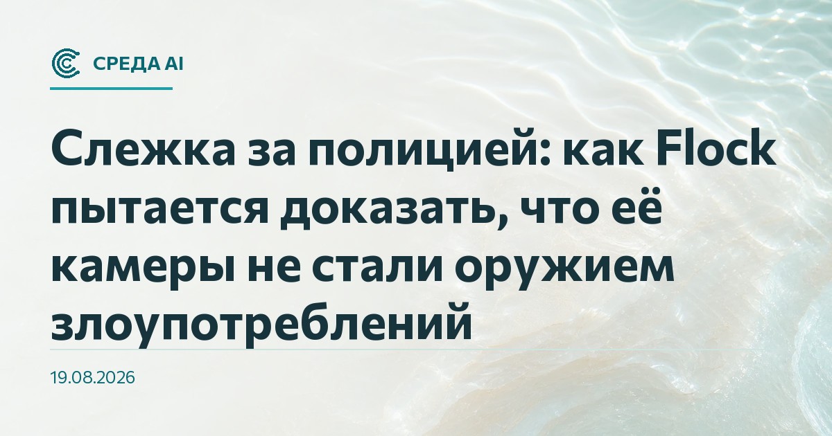 Слежка за полицией: как Flock пытается доказать, что её камеры не стали оружием злоупотреблений