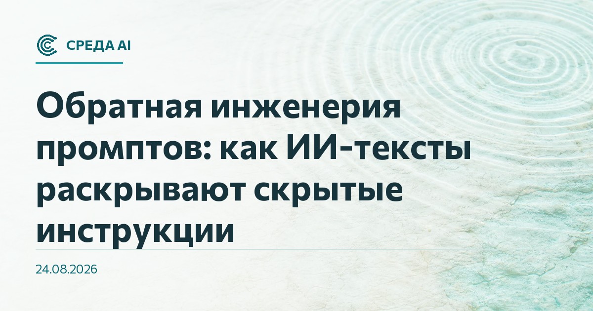 Обратная инженерия промптов: как ИИ-тексты раскрывают скрытые инструкции